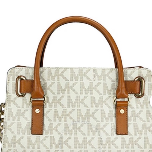 Authentic MICHAEL KORS Hamilton Logo Satchel - Picture 2 of 8
